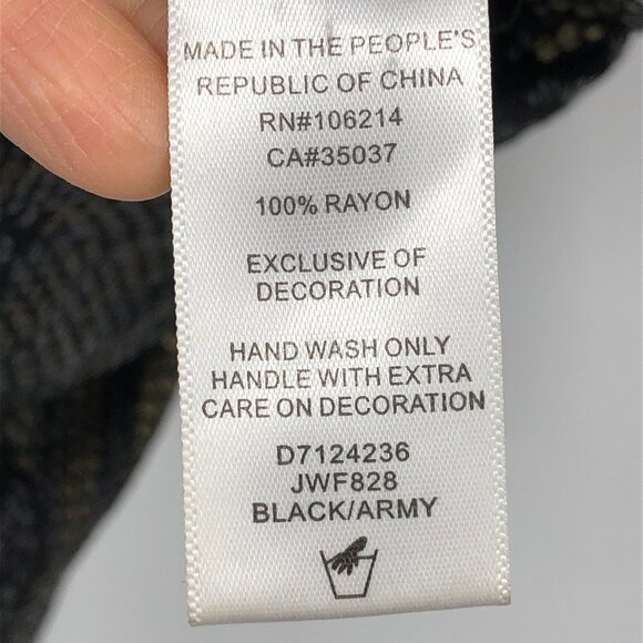 Joe's Jeans Black & Gold Yves Sequin Chevron Long Sleeve Mini Dress size XS - Picture 10 of 16